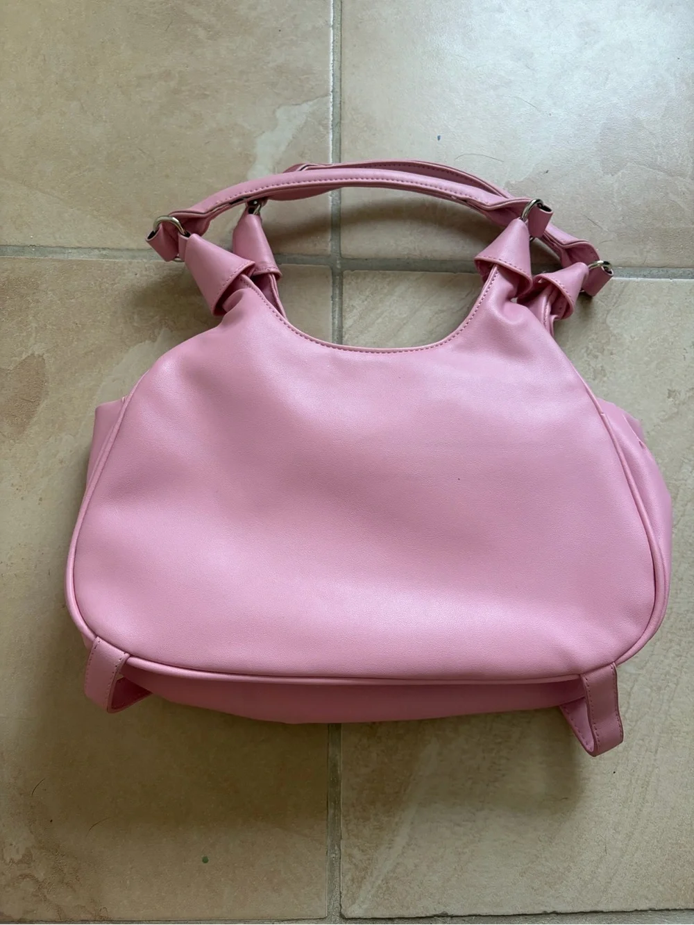 Pink Women's Shoulder Bag - Stylish Faux Leather Handbag